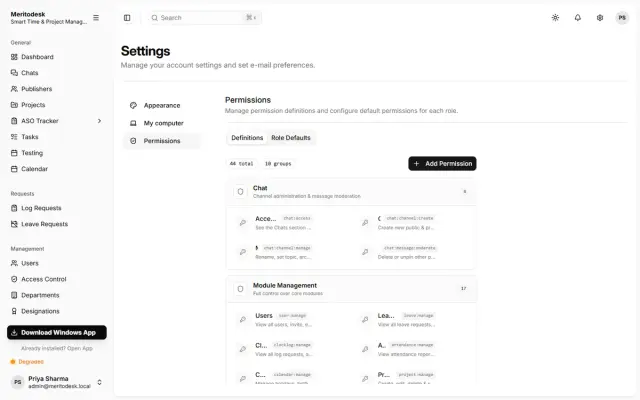 Permissions