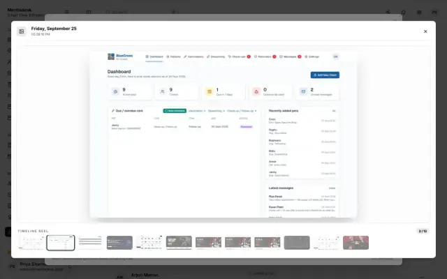 Work screenshots