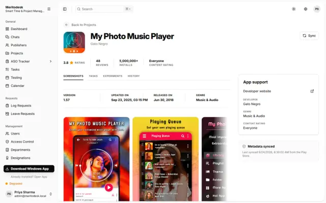 App page